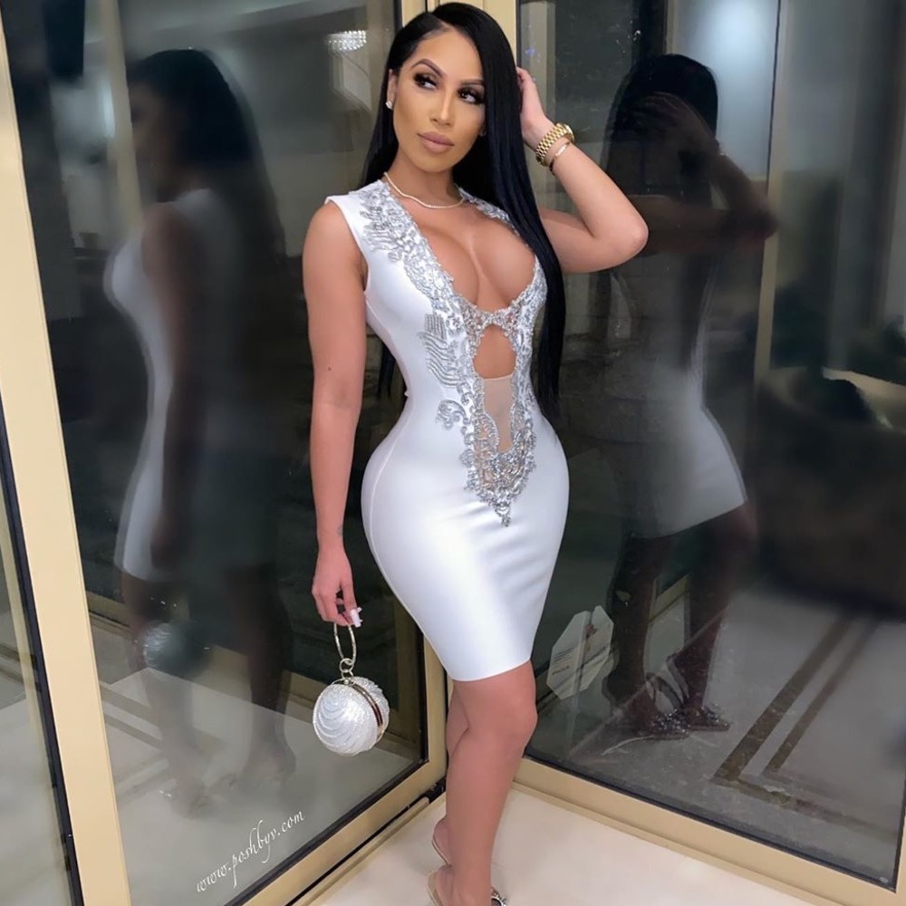 PoshbyV Glam Bandage Dress